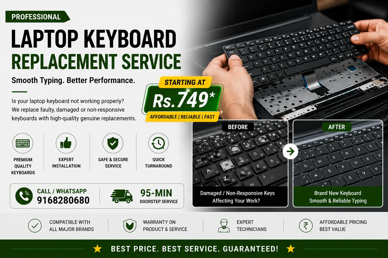 laptop keyboard repair cost pune